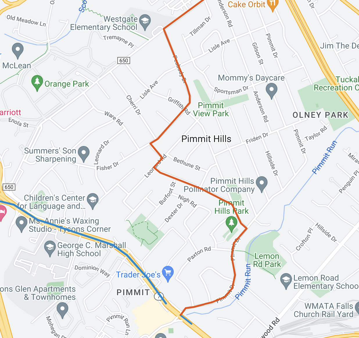 WG Strip One through Pimmit