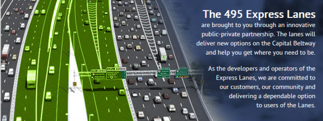 Picture of 495 hot lanes